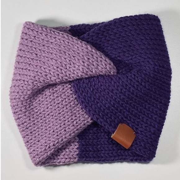 Handmade 2 toned purple twist headband - Picture 1 of 1